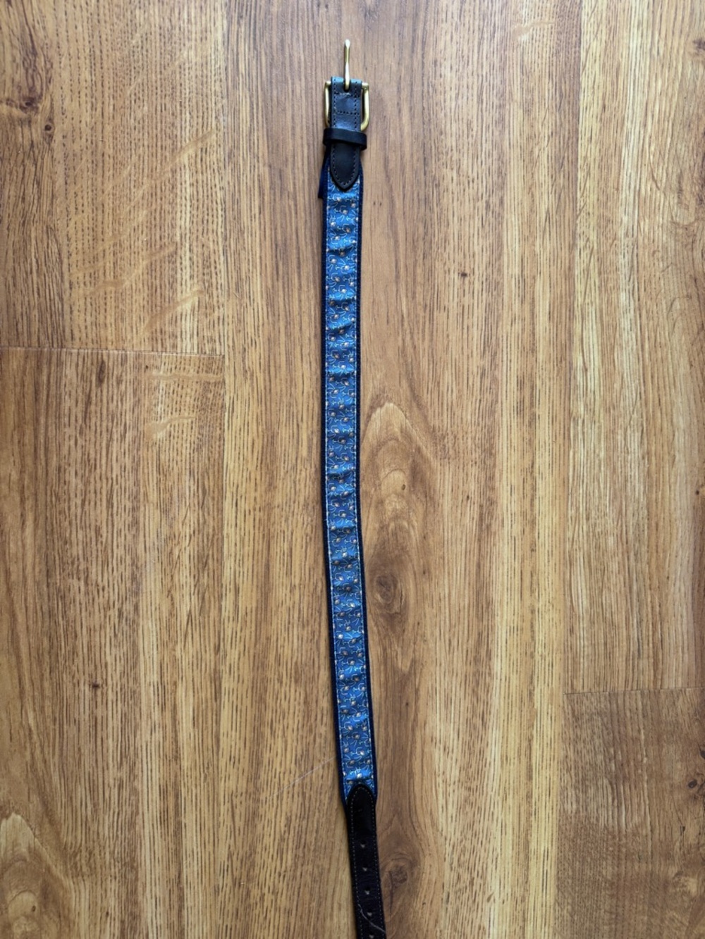 Vineyard Vines Blue Patterned boys Belt football